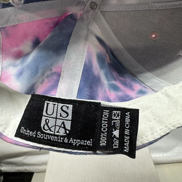 Kalahari Resorts Hat Cap Adjustable Strap Tie Dye Pink & Blue Baseball Hippie - Picture 12 of 12